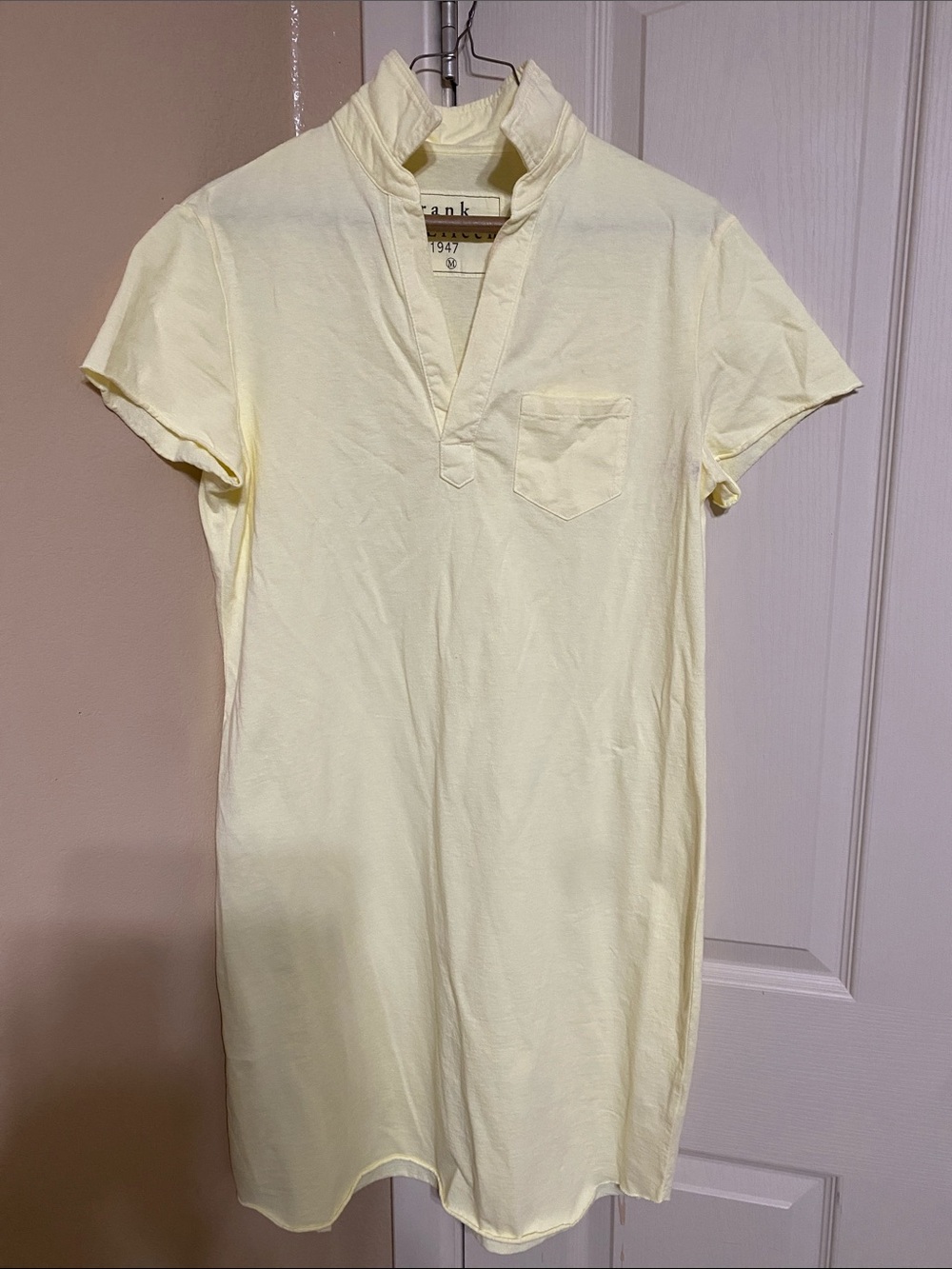 Frank & Eileen Lauren Primrose Pale Yellow Heritage Jersey Polo Dress